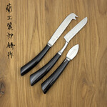 Cheese knife set 3 delig horn
