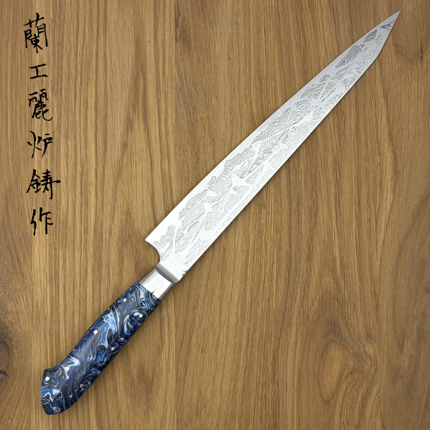 TAKAYUKI VG10 Nakamura Elite Master Collection Sujihiki 240mm blauw