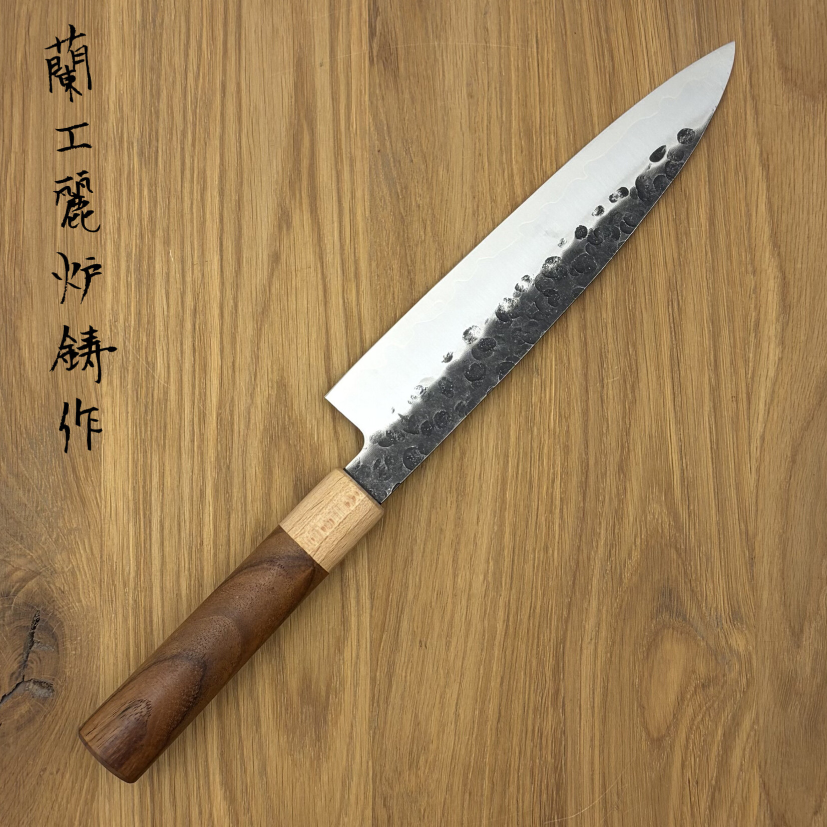 Rooij Rooij Gyuto 210mm Kurouchi Molybdeem Rozenhout