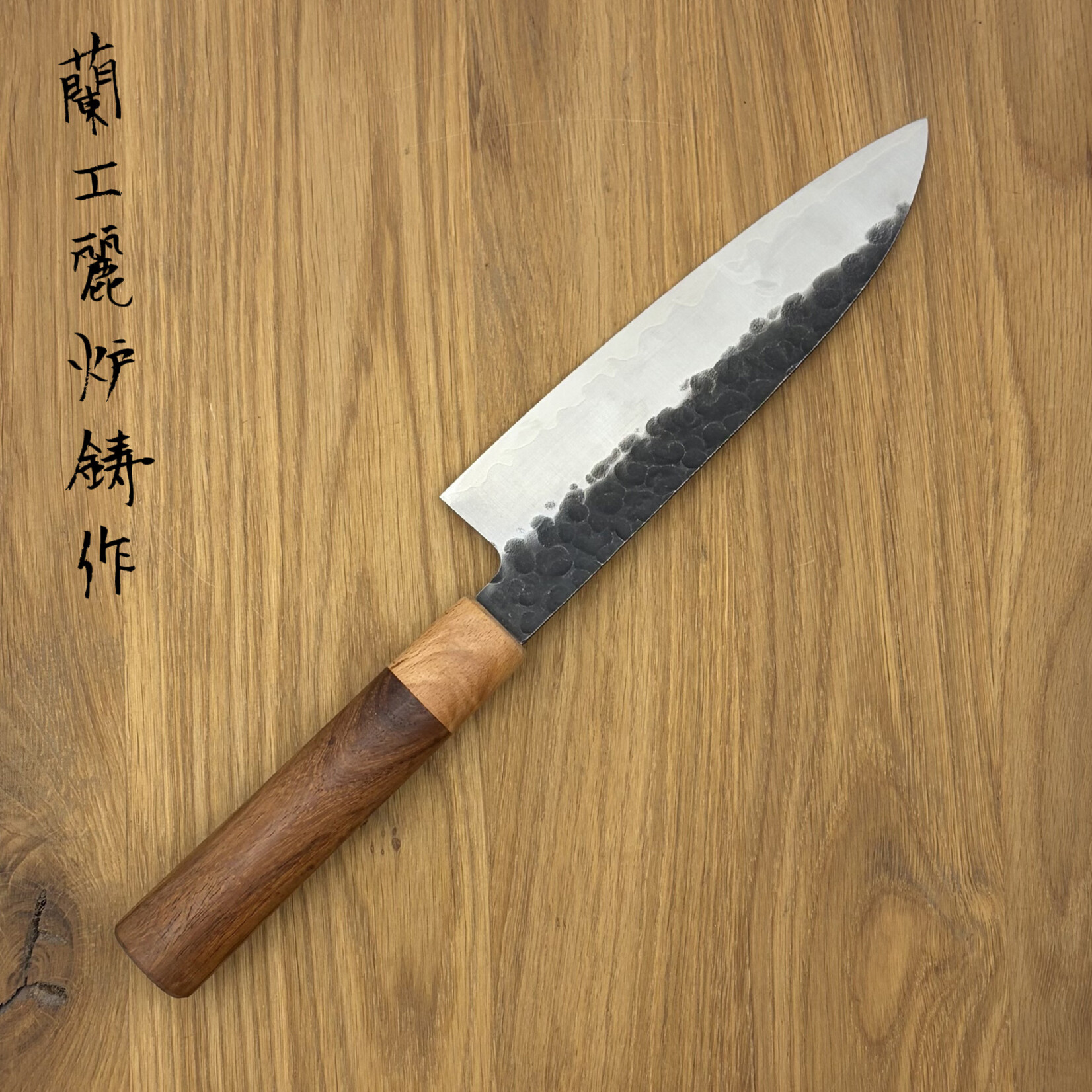 Rooij Rooij Santoku 165mm Kurouchi Molybdenum Rozewood