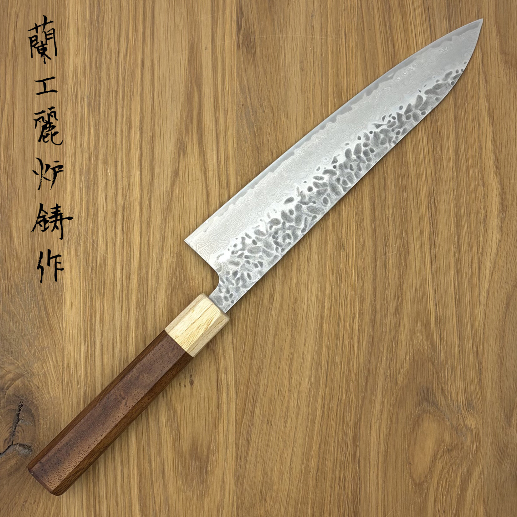 Rooij Rooij 69 laags AUS10 Gyuto 210 mm Rozenhout Wa