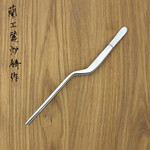 Pincet gebogen 20cm rvs glad