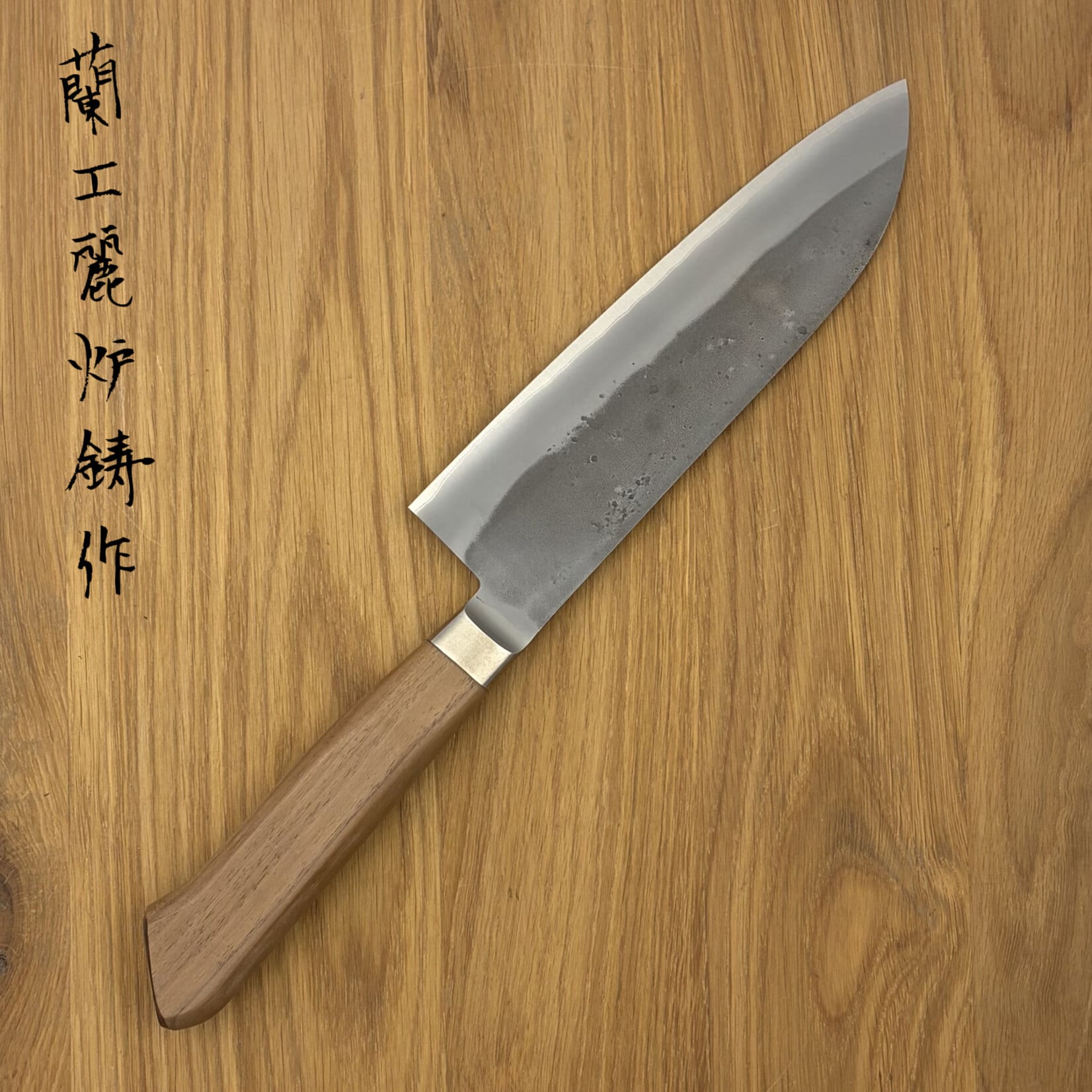OEM blue #2 Nashiji western santoku 170 mm 230114