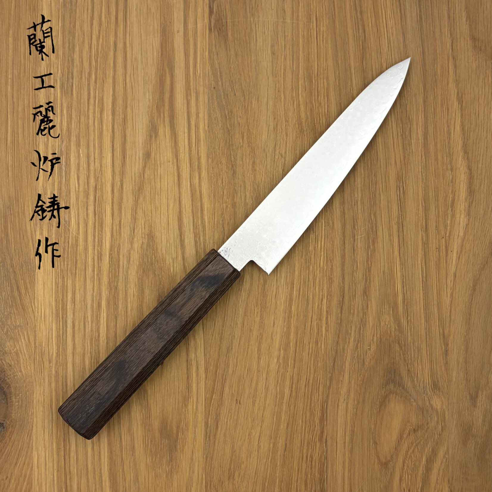 OEM ROOIJ VG10 Damascus Petty 150mm bruin pakka 239225