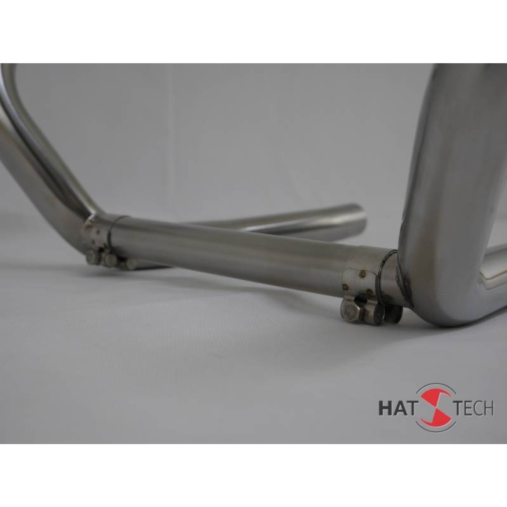 Hattech Krümmeranlage poliert mit 1 Interferenzrohr, BMW R 65, R 80, R 80RT, R 100 RS, RT Monolever Modelle  ab `85 