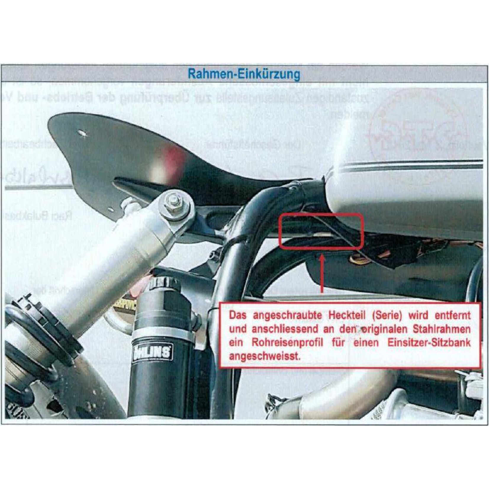 BMW R-2V Boxer DTC Gutachten für Bobber Sitz