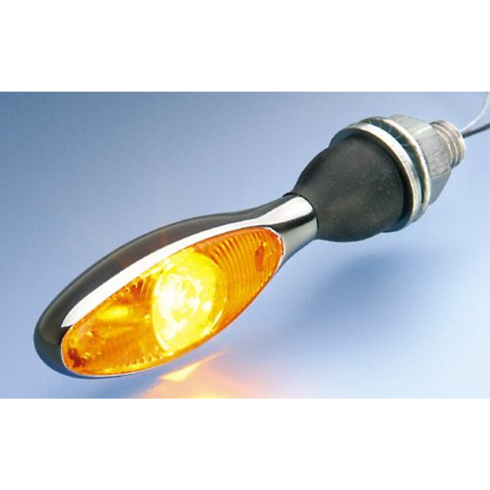 Kellermann Blinker Micro 1000 LED, chrom, Glas gelb