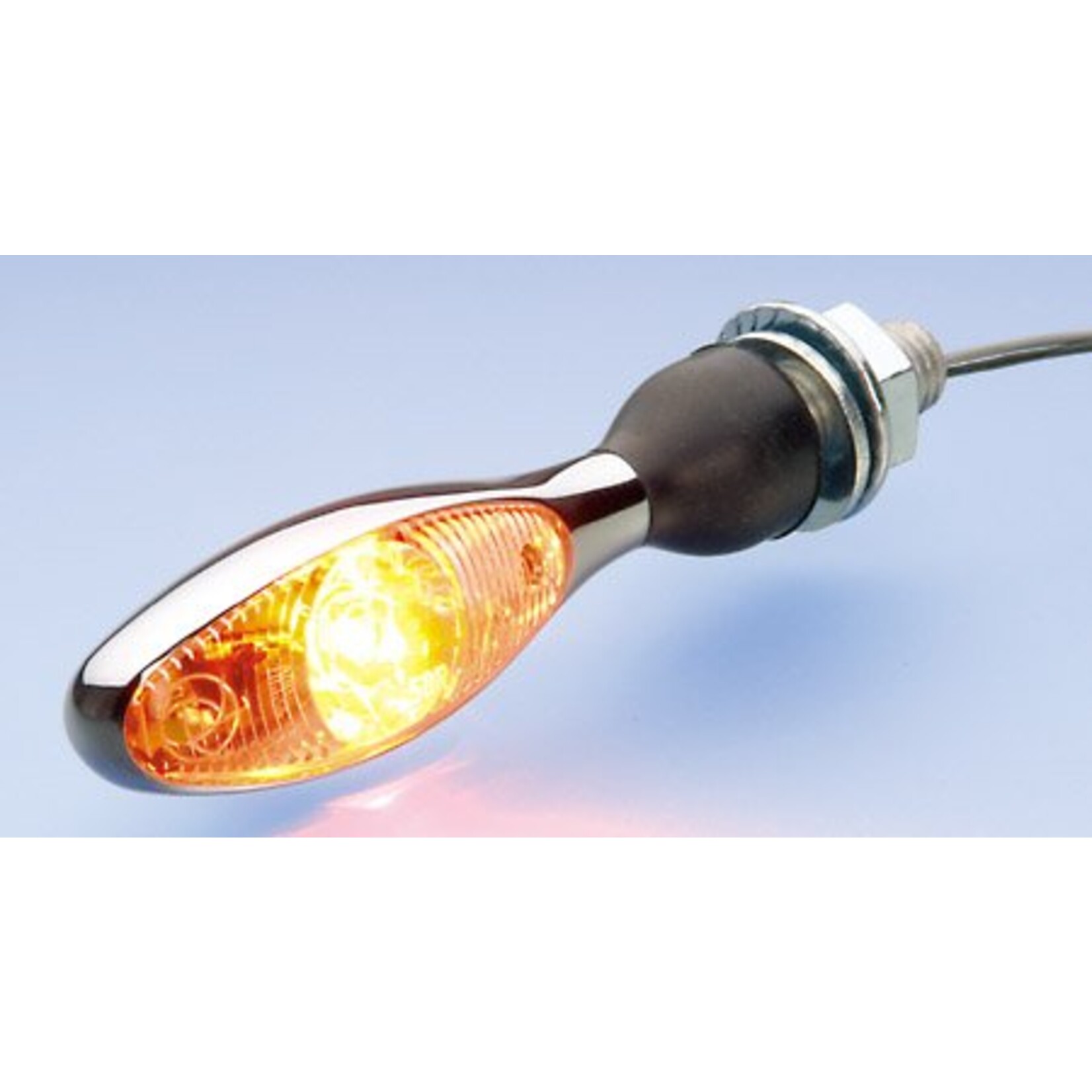 Kellermann Blinker Micro 1000 LED, chrom, Glas transparent