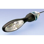 Kellermann Blinker Micro 1000 LED, schwarz, Glas transparent