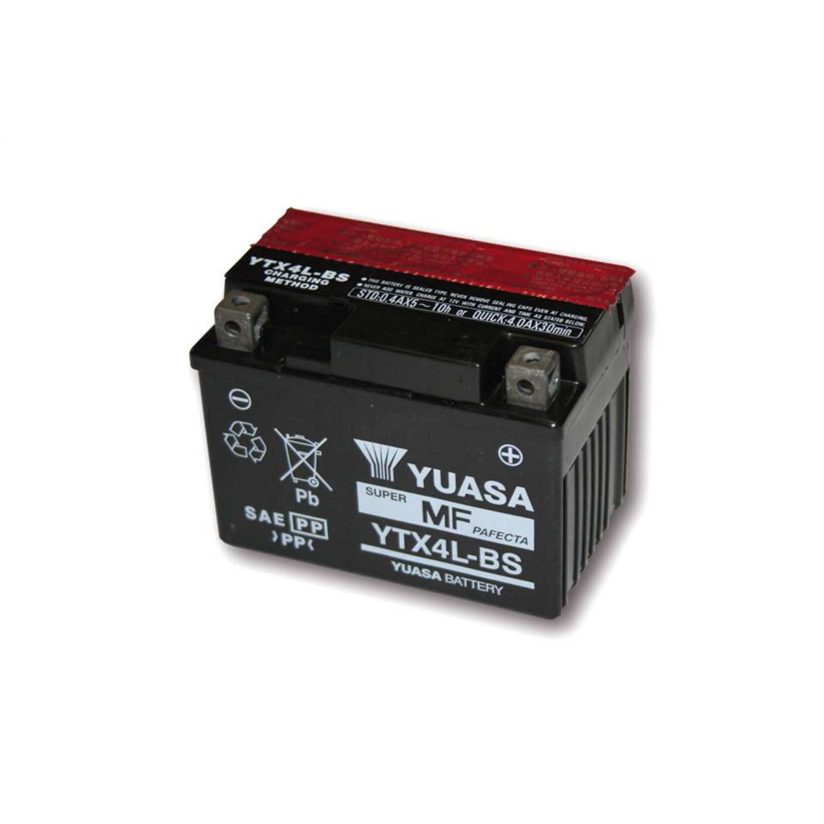 Yuasa YUASA Batterie YTX 4L-BS wartungsfrei (AGM) inkl. Säurepack