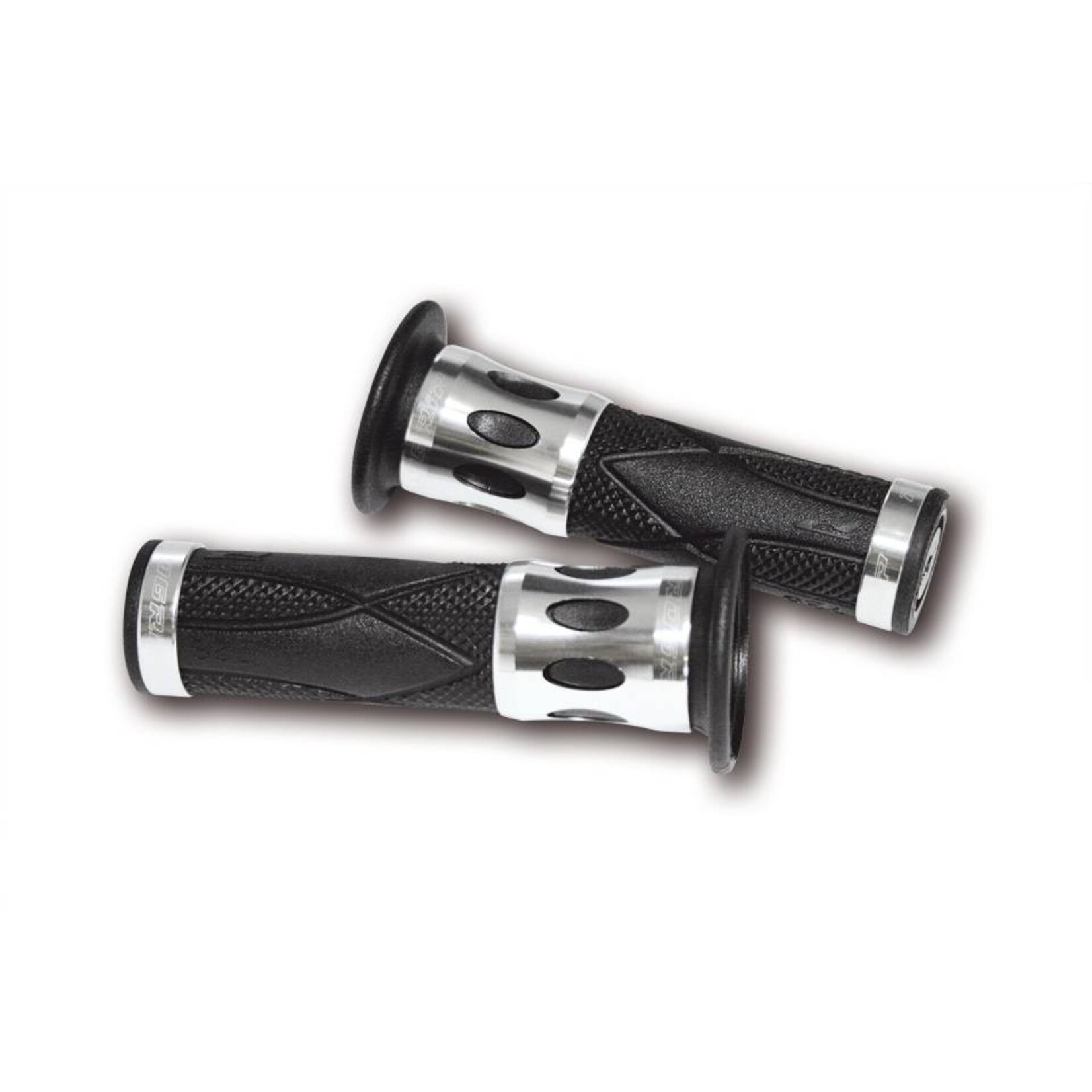 Progrip PROGRIP Lenkergriffe Road 728 Alu silber  für 7/8  Zoll Lenker, geschlossen