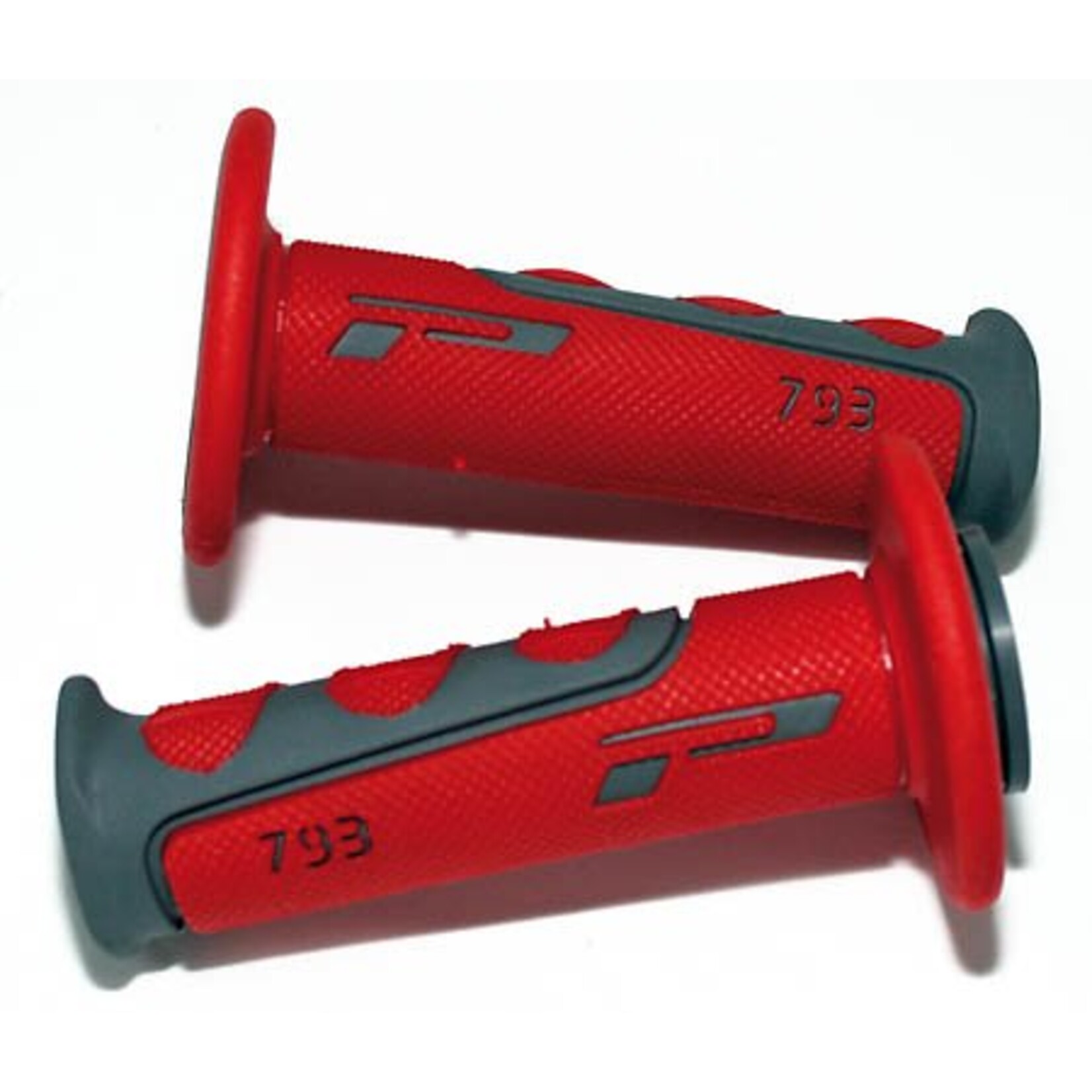 Progrip PROGRIP Lenkergriffe 793, Cross, grau/rot, für 7/8  Zoll Lenker, geschlossen