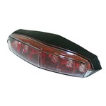 KOSO KOSO Mini LED-Rücklicht, roter Reflektor mit Klarglas, mit Befestigungsbolzen M5