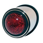 Shin Yo SHIN YO LED-Rücklicht OLD SCHOOL TYP1, chrom, rotes Glas, E-gepr.