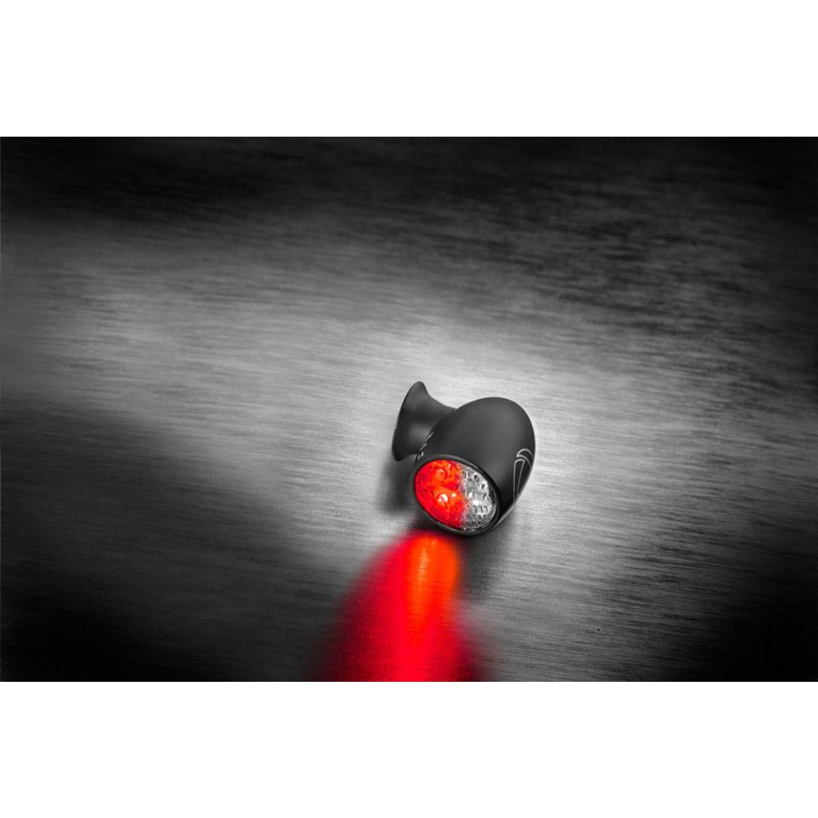 Kellermann Bullet Atto DF, Rück-/Bremslicht Blinker, schwarz, klares Glas, Stück
