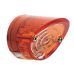 Shin Yo SHIN YO LED-Mini-Rücklicht NOSE, rund, Glas rot/transparent