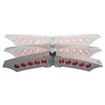 Shin Yo SHIN YO LED Rücklicht X-WING, Gehäuse verchromt, E- geprüft