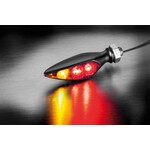 Kellermann Rück-, Bremslicht, Blinker Einheit Rhombus S DF Dark, HR, schwarz, getöntes Glas