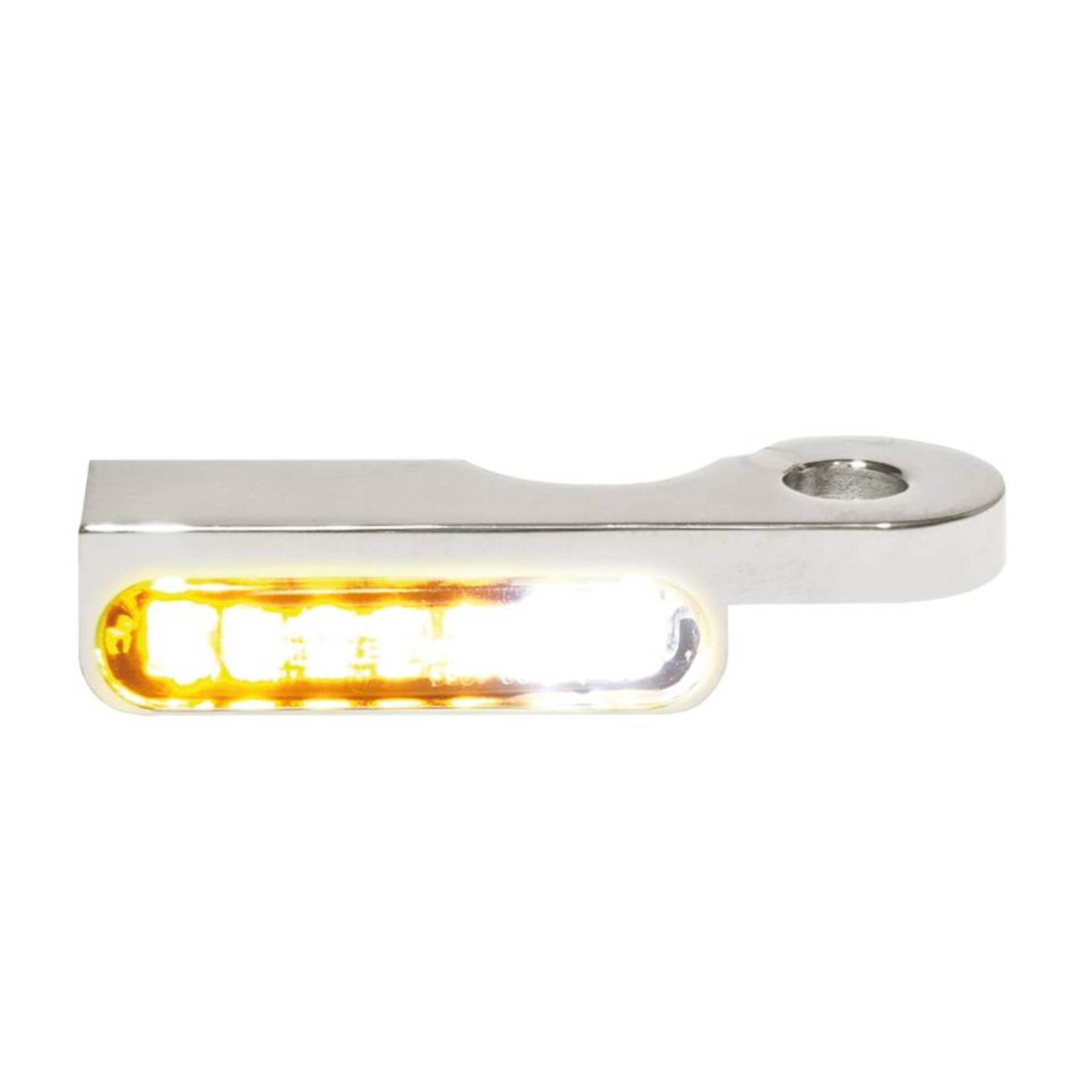 HeinzBikes LED Armaturen Blinker-Positionslicht-Kombination DYNA Modelle 96-, silber