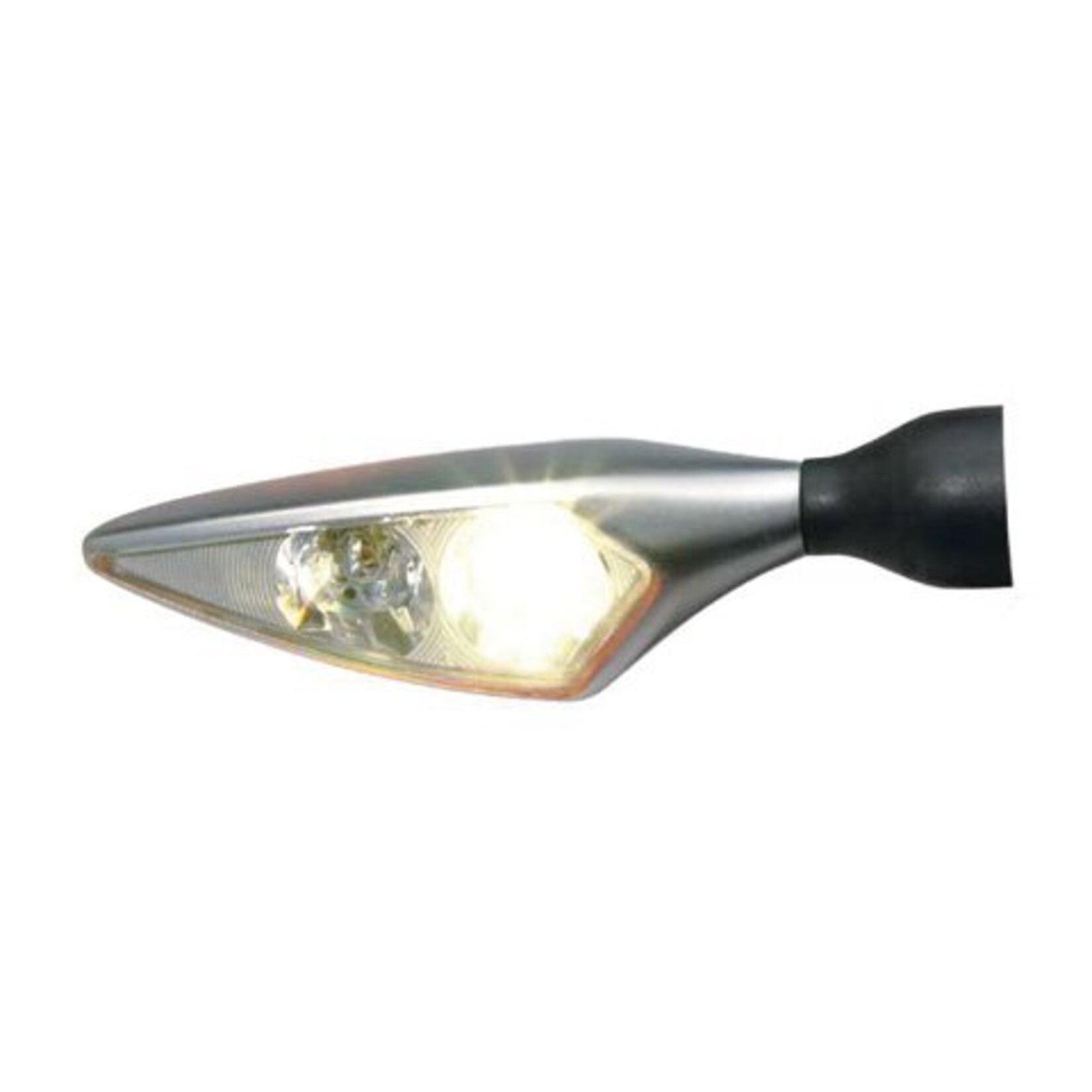 Kellermann LED-Blinker / Positionsleuchte Micro Rhombus PL, chrom seidenmatt, vorne rechts