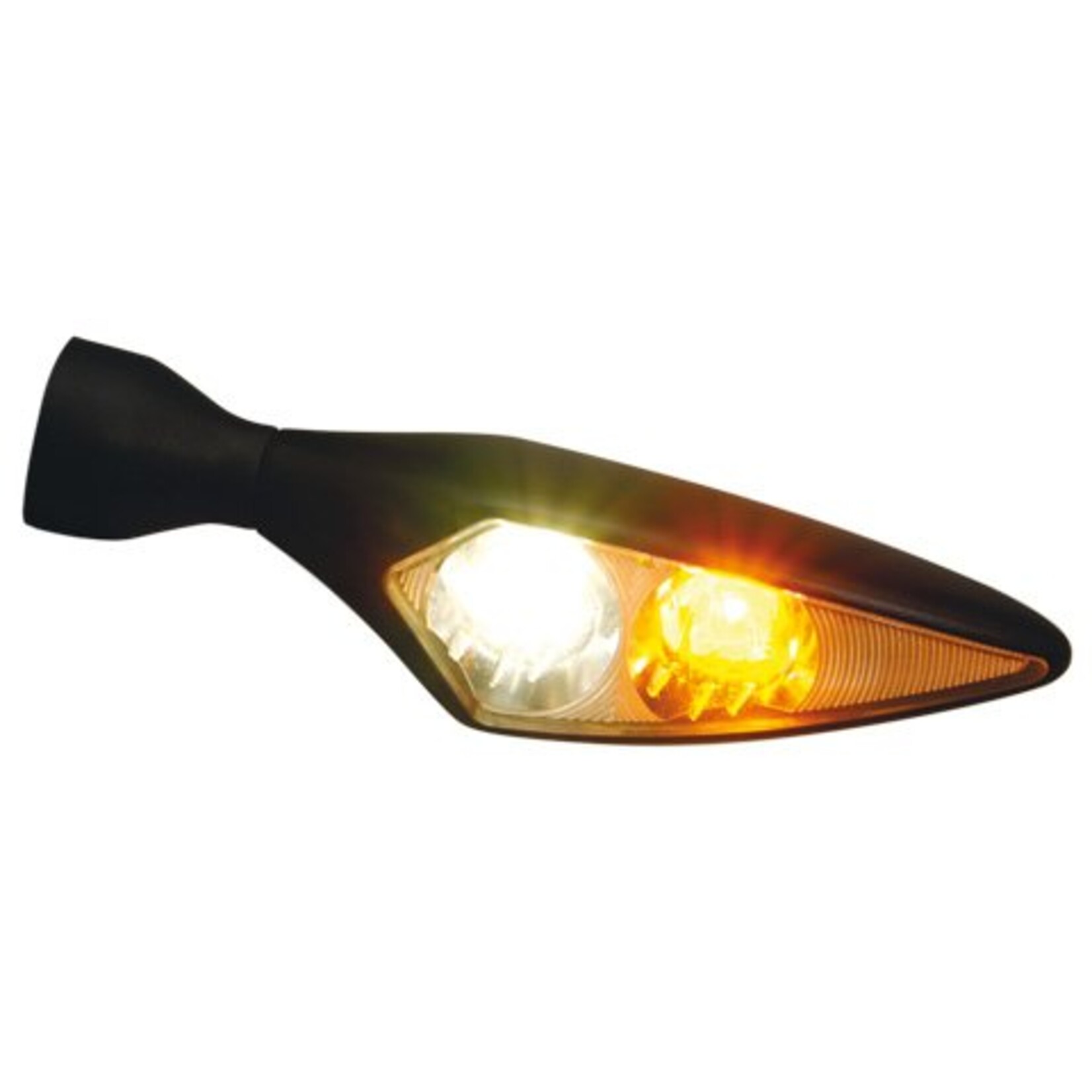 Kellermann LED-Blinker / Positionsleuchte Micro Rhombus PL, schwarz, vorne links