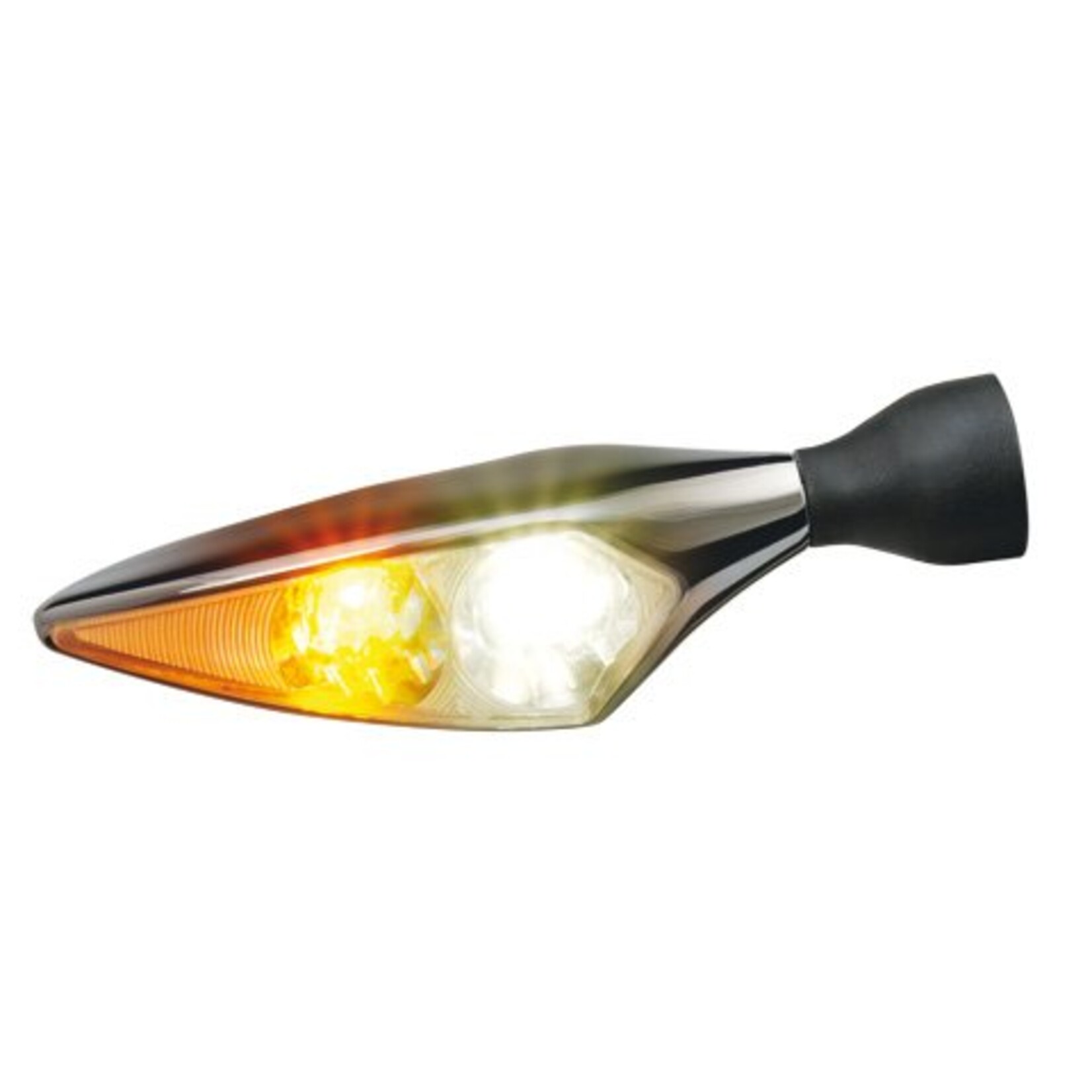 Kellermann LED-Blinker / Positionsleuchte Micro Rhombus PL, Titan, hochglanzpoliert, v/r