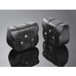 HIGHWAY HAWK Satteltaschen, Leder, schwarz