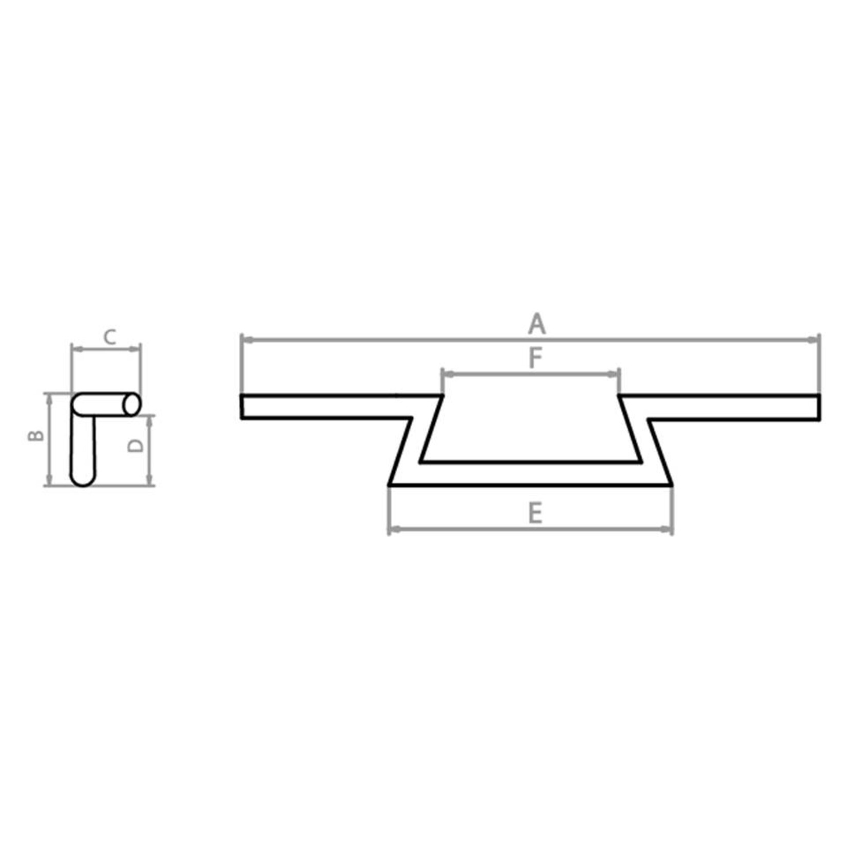 Fehling Lenker FEHLING - Z-Lenker, 1 Zoll, mit Kerben, hoch, schmal, chrom
