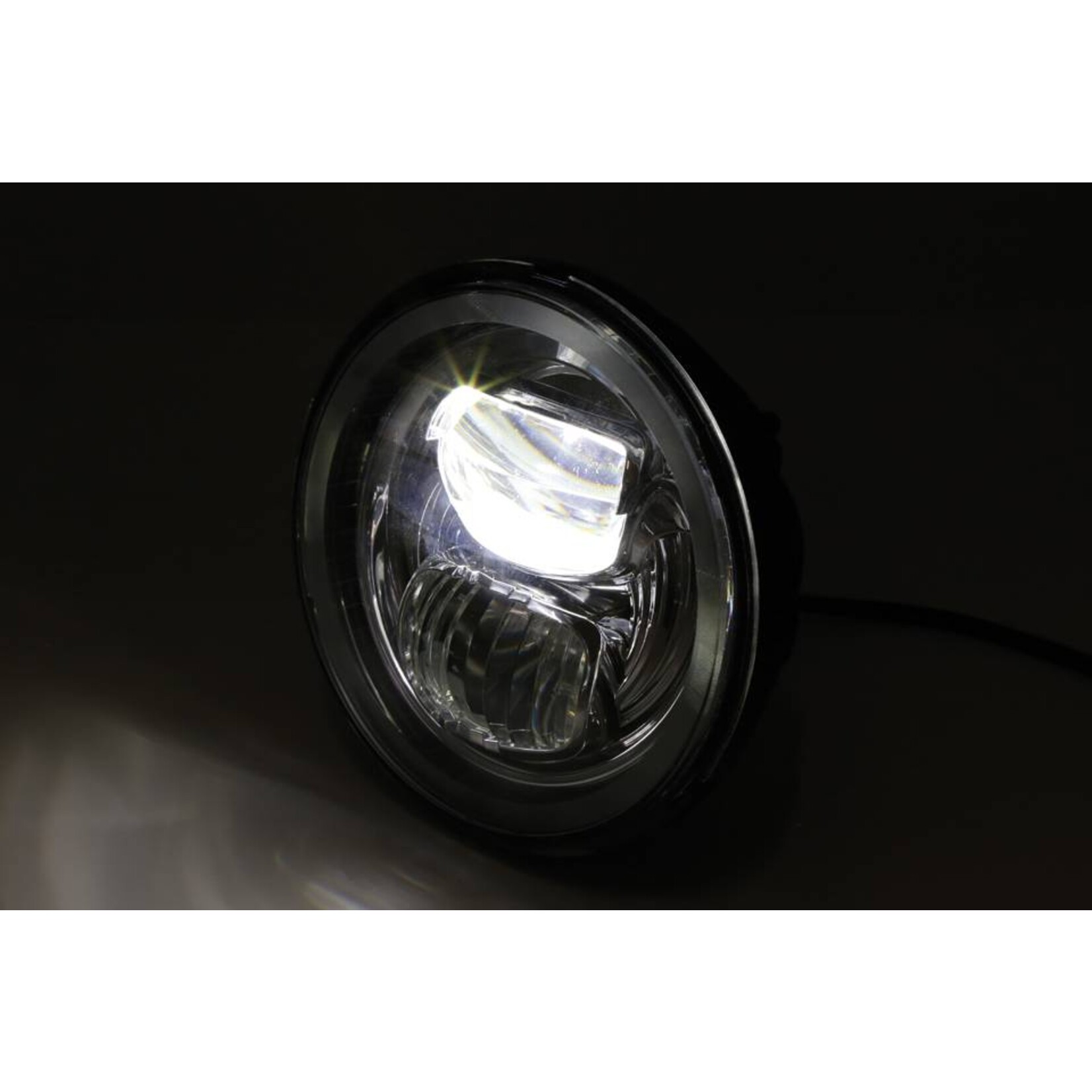 Highsider HIGHSIDER LED Hauptscheinwerfereinsatz TYP 7 mit Standlichtring, rund, chrom, 5 3/4 Zoll
