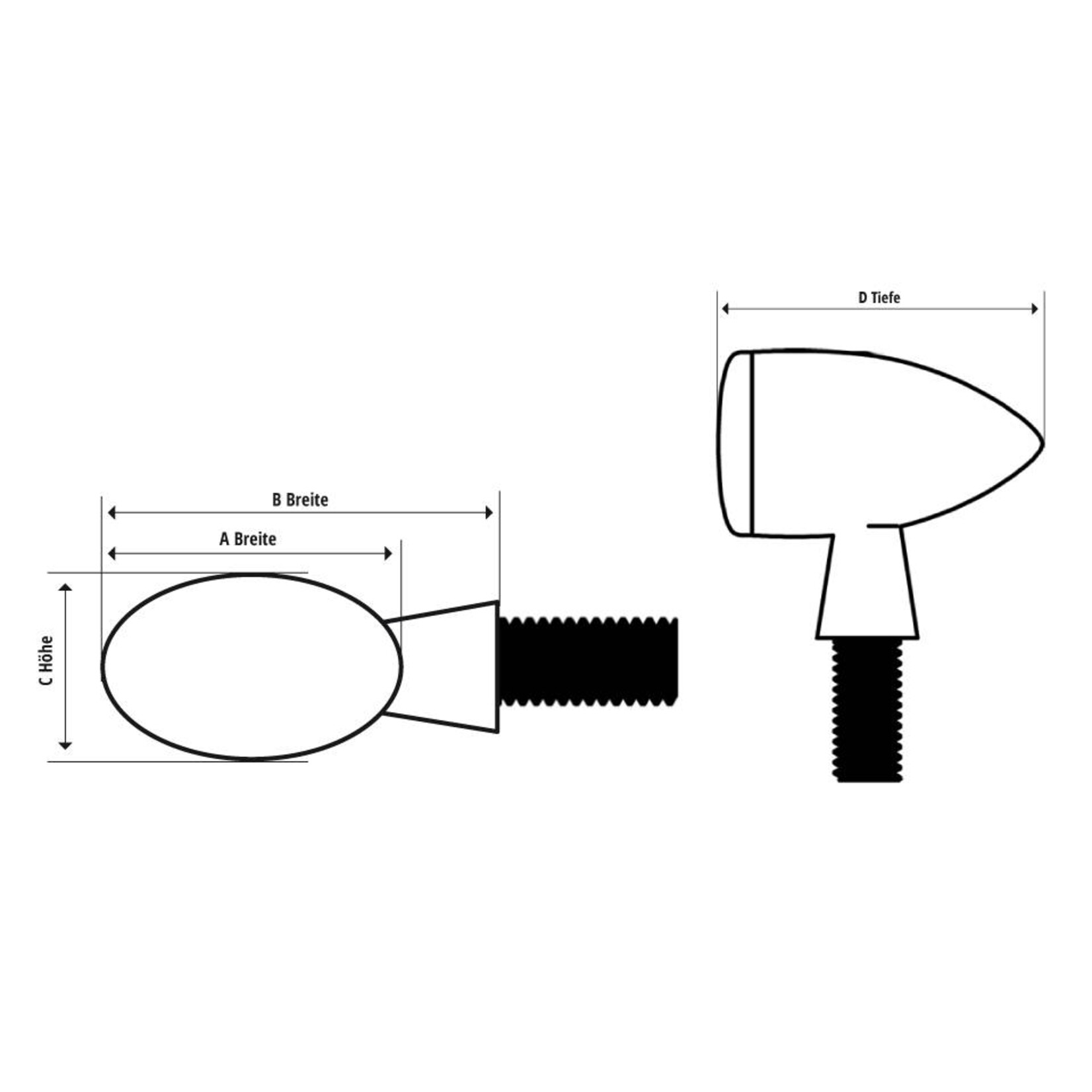 Shin Yo SHIN YO HI-Power LED-Blinker PB 1, schwarz