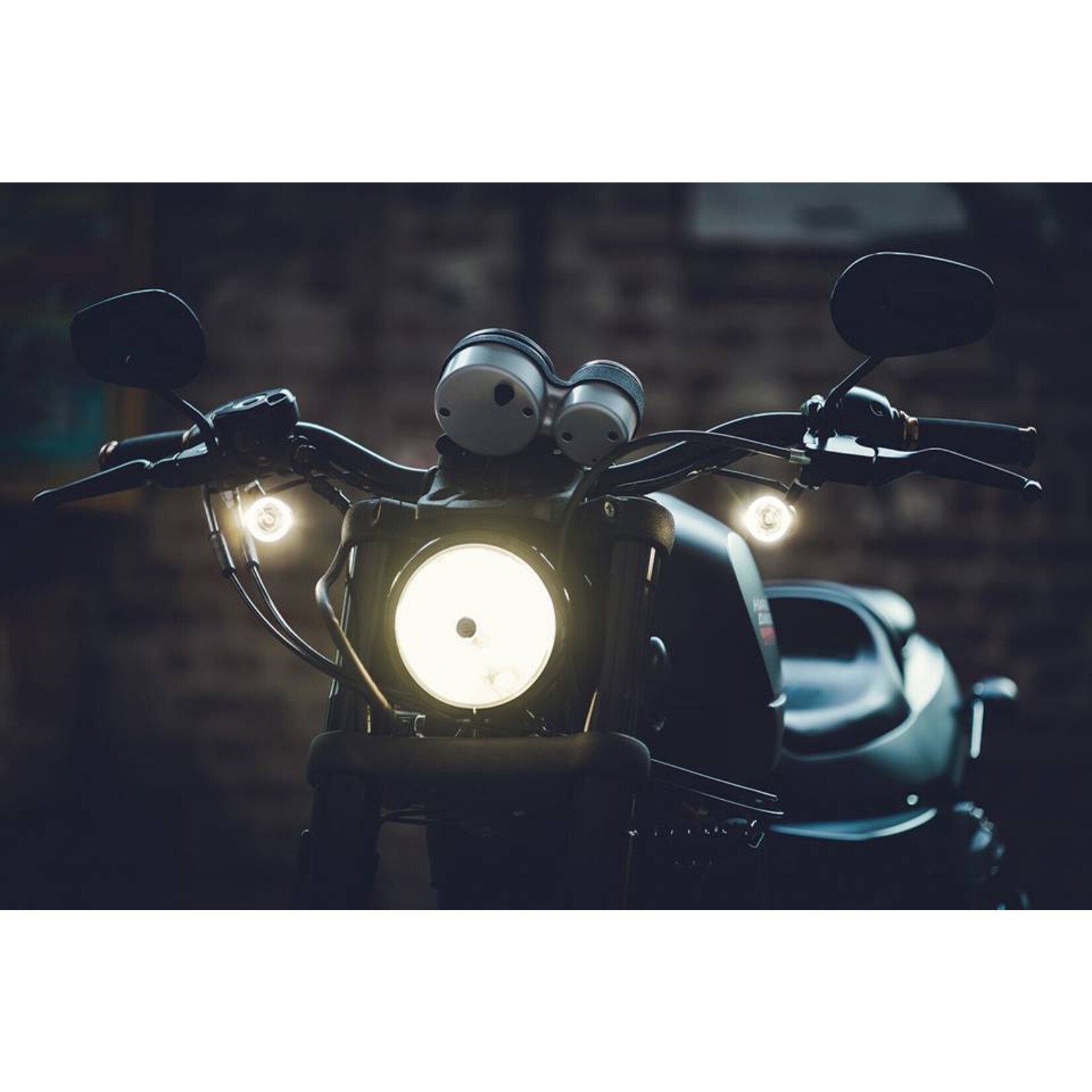 Kellermann LED-Blinker- / Positionsleuchte Bullet 1000 PL white, matt-chrom, klares Glas