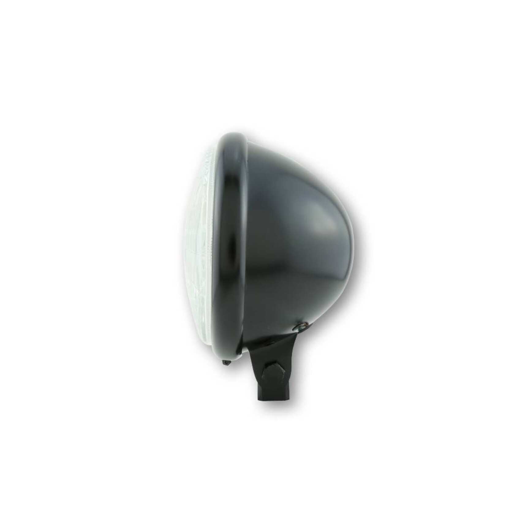 Shin Yo SHIN YO 5 3/4 Zoll Scheinwerfer Bates Style, schwarz seidenmatt, untere Befestigung