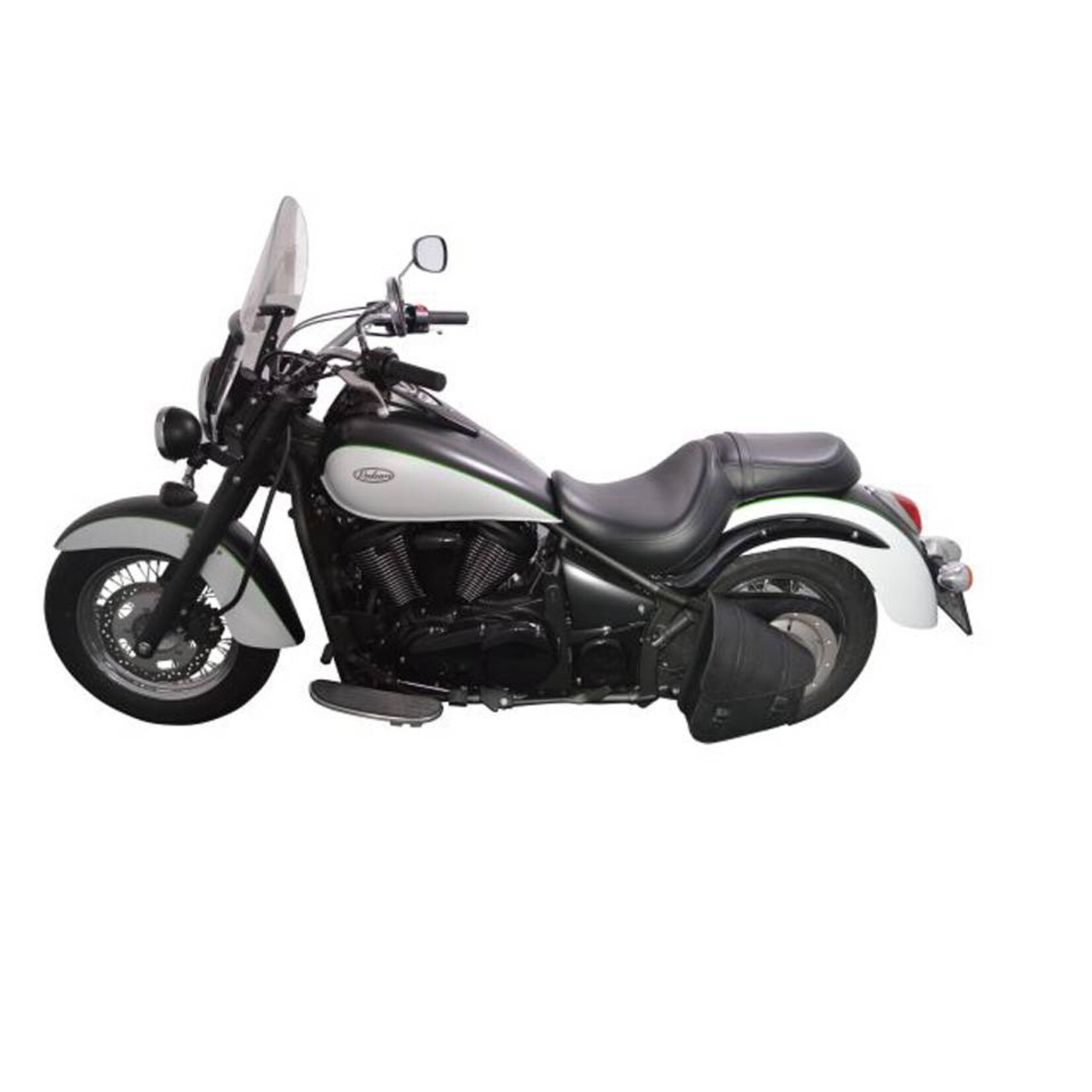 LEDRIE Satteltasche f. Schwinge links, Softail, 9 l