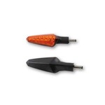 KOSO KOSO LED Blinker NUOVO, schwarz, gelbes Glas