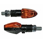 Shin Yo SHIN YO Halogen Blinker LIZZARD, Carbonlook, gelbes Glas, 12V/6W