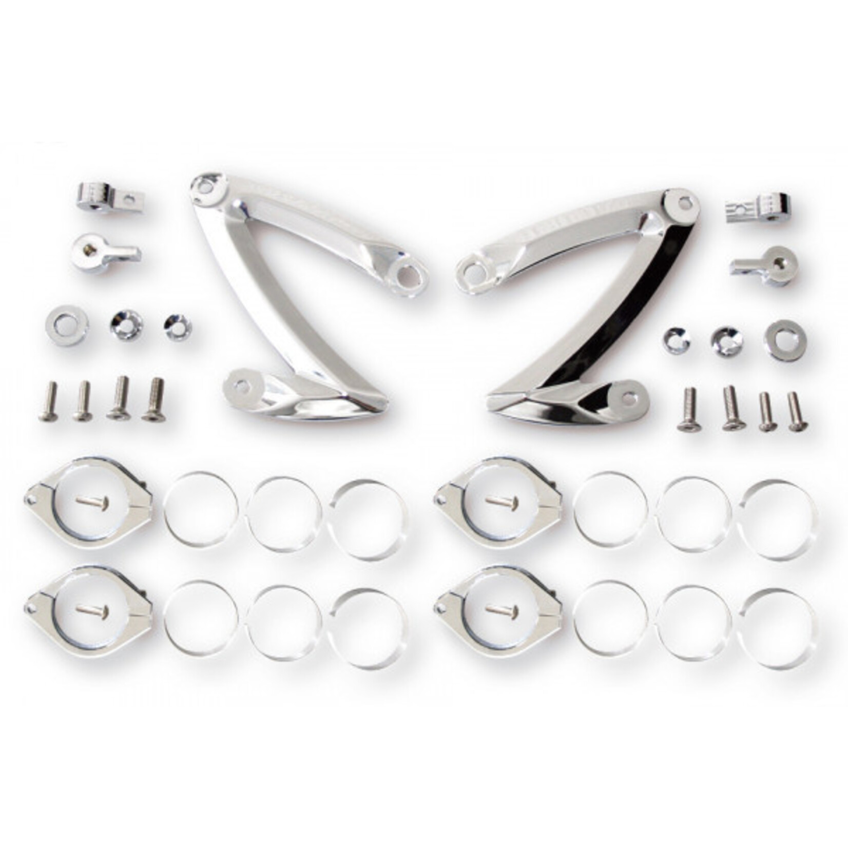 Highsider HIGHSIDER CNC Lampenhalter Set Z-STYLE, für 38-41mm