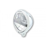 Highsider HIGHSIDER 5 3/4 Zoll LED Scheinwerfer BATES STYLE TYP 5, chrom, schw. Blende, untere Befest.