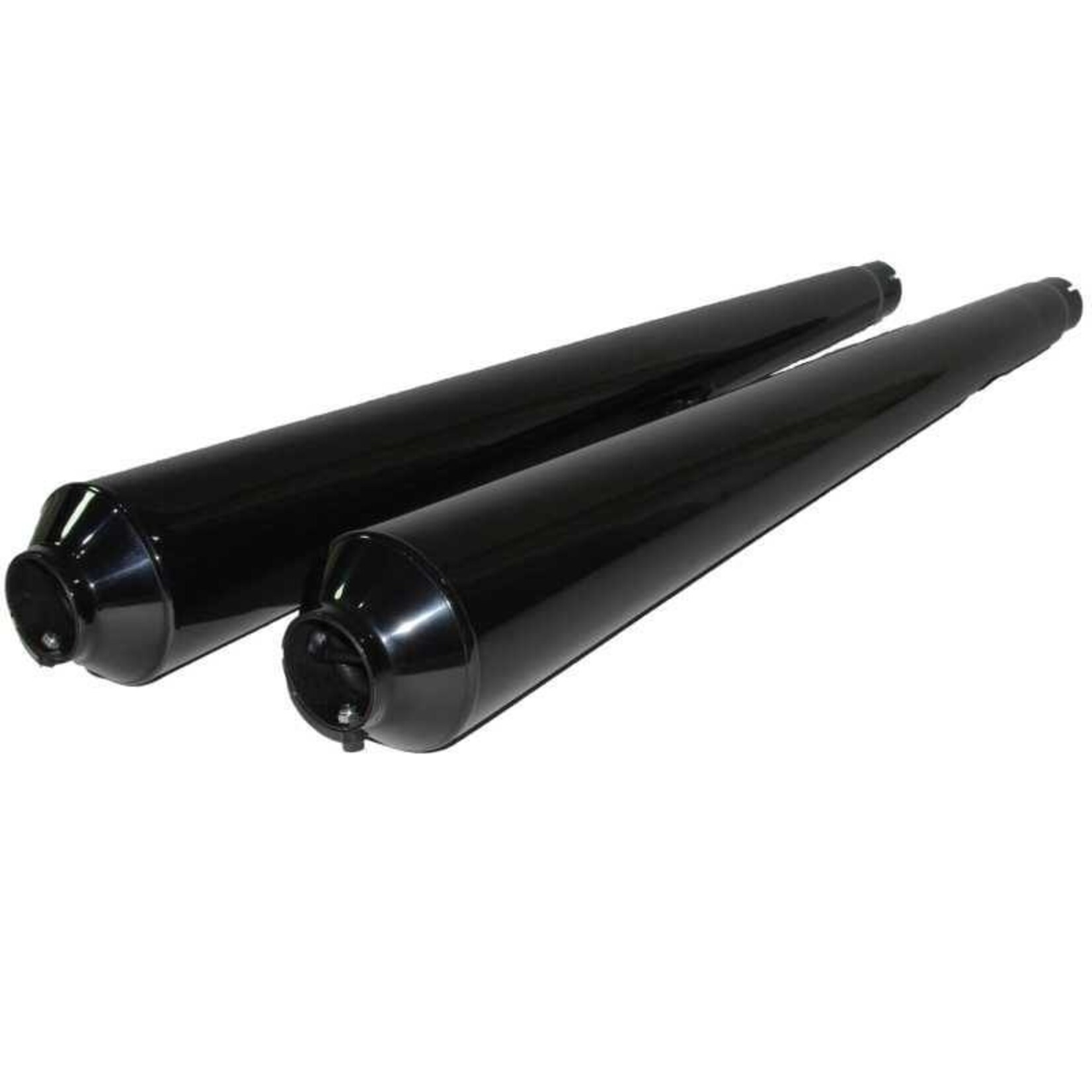 Auspuffendtöpfe Hoske 38 mm Satz schwarzverchromt für BMW /5, /6 und /7 Modelle