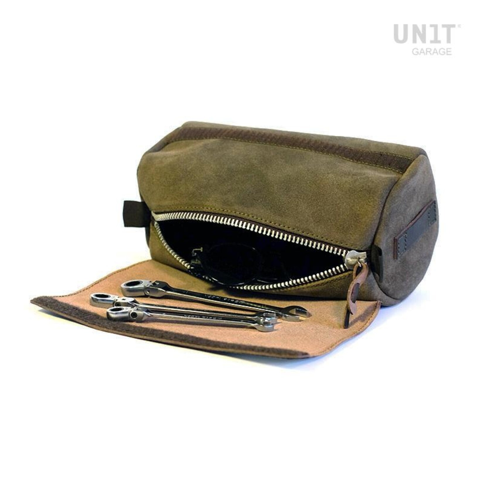 Unitgarage Atacama Canvas Tasche mit Lederüberzug