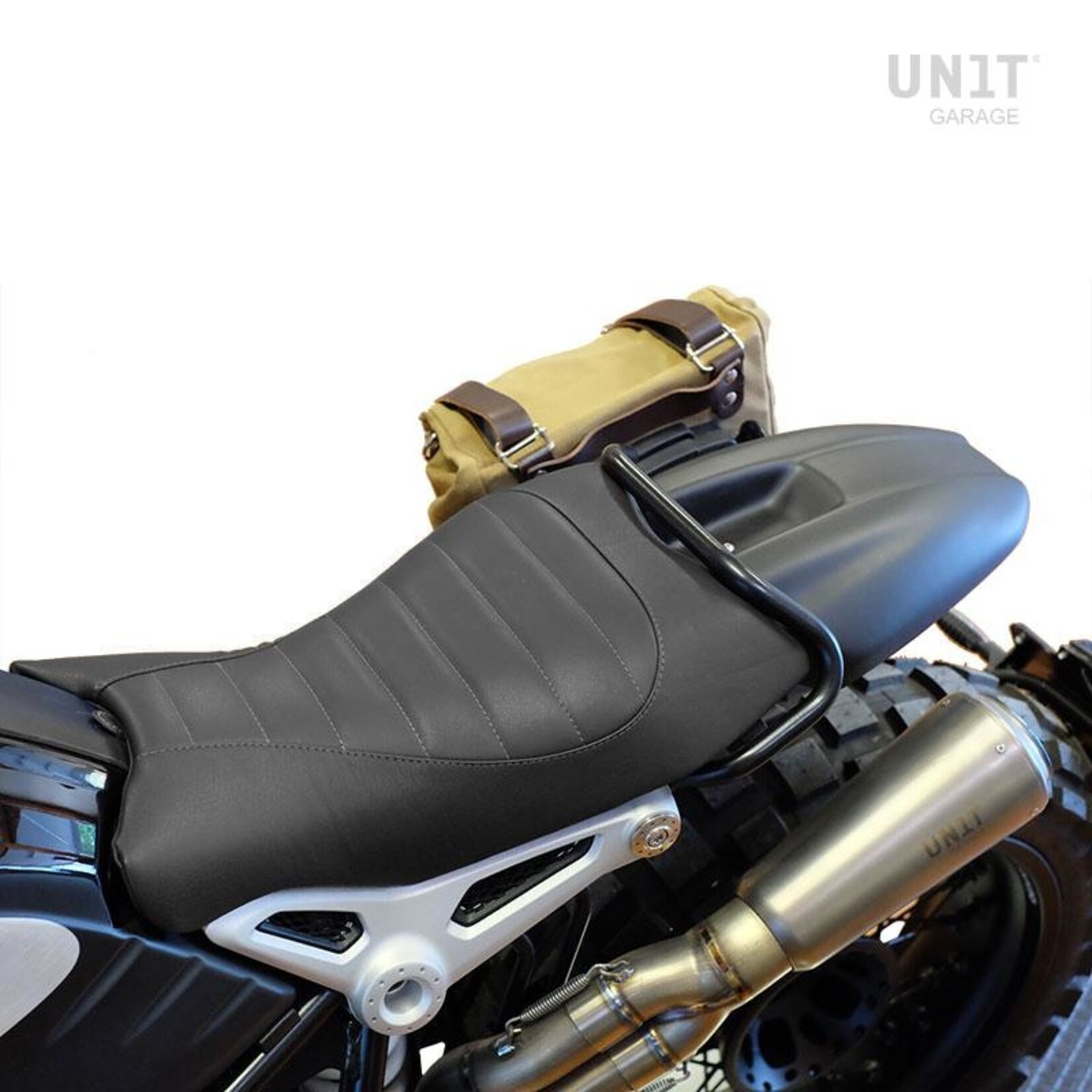 Unitgarage Sitzbank-Set schwarz mit Bügel und Schutzblech für BMW R nineT