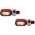 Highsider HIGHSIDER CNC LED Blinker/Positionslicht LITTLE BRONX, titan, getönt, E-geprüft, Paar Paar