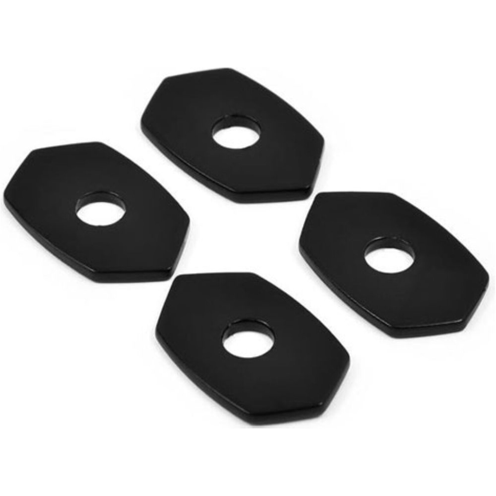Highsider HIGHSIDER Montageplatten INDY SPACER Alu schwarz, für div. KAWASAKI Paar