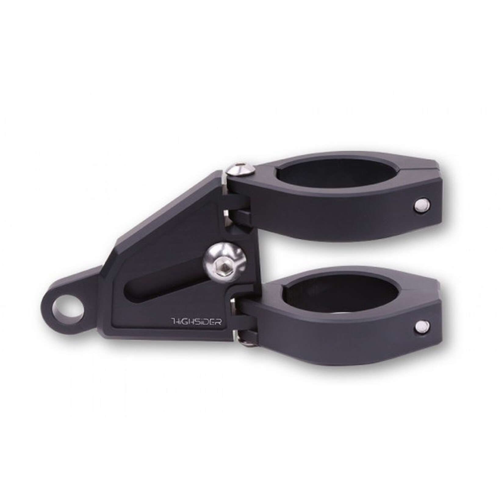 Highsider HIGHSIDER CNC Alu Lampenhalter Set EXTEND für Ø 38-41 mm, längenverstellbar, schwarz Set