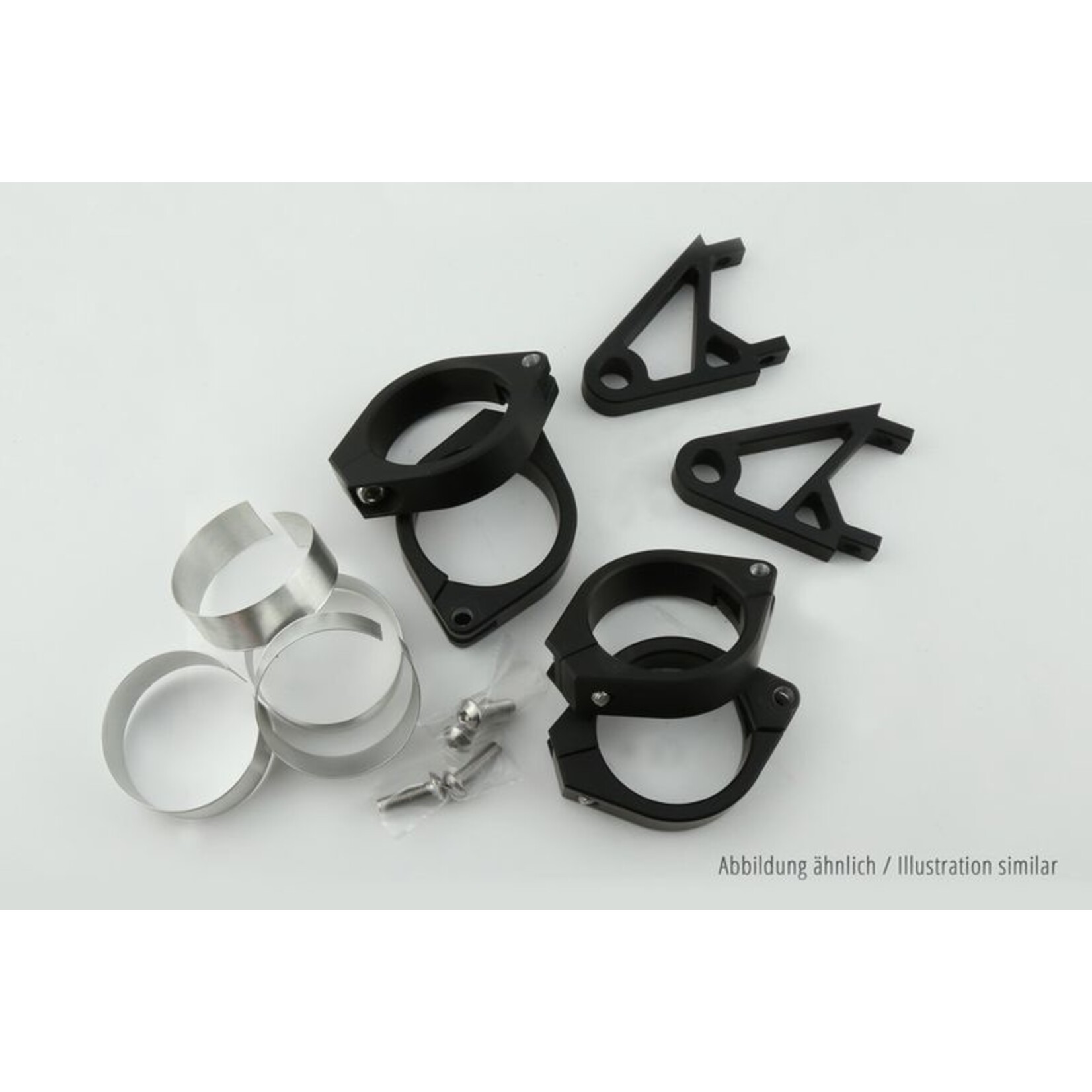 Highsider HIGHSIDER Lampenhalter Set XS für 42-43 mm Ø, chrom Set