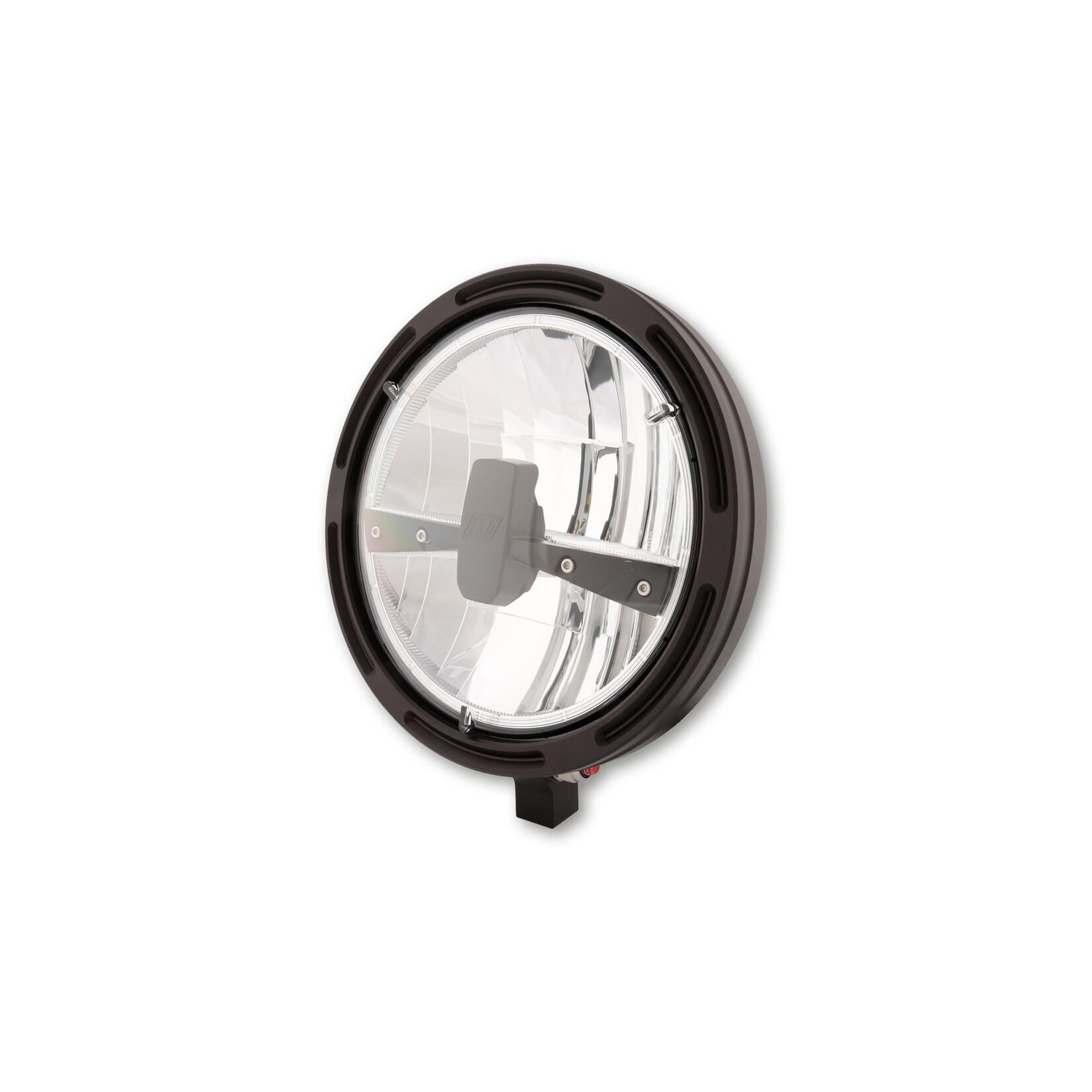 Highsider HIGHSIDER 7 Zoll LED-Hauptscheinwerfer FRAME-R1 Typ 3, schwarz, seitliche Befestigung Stück