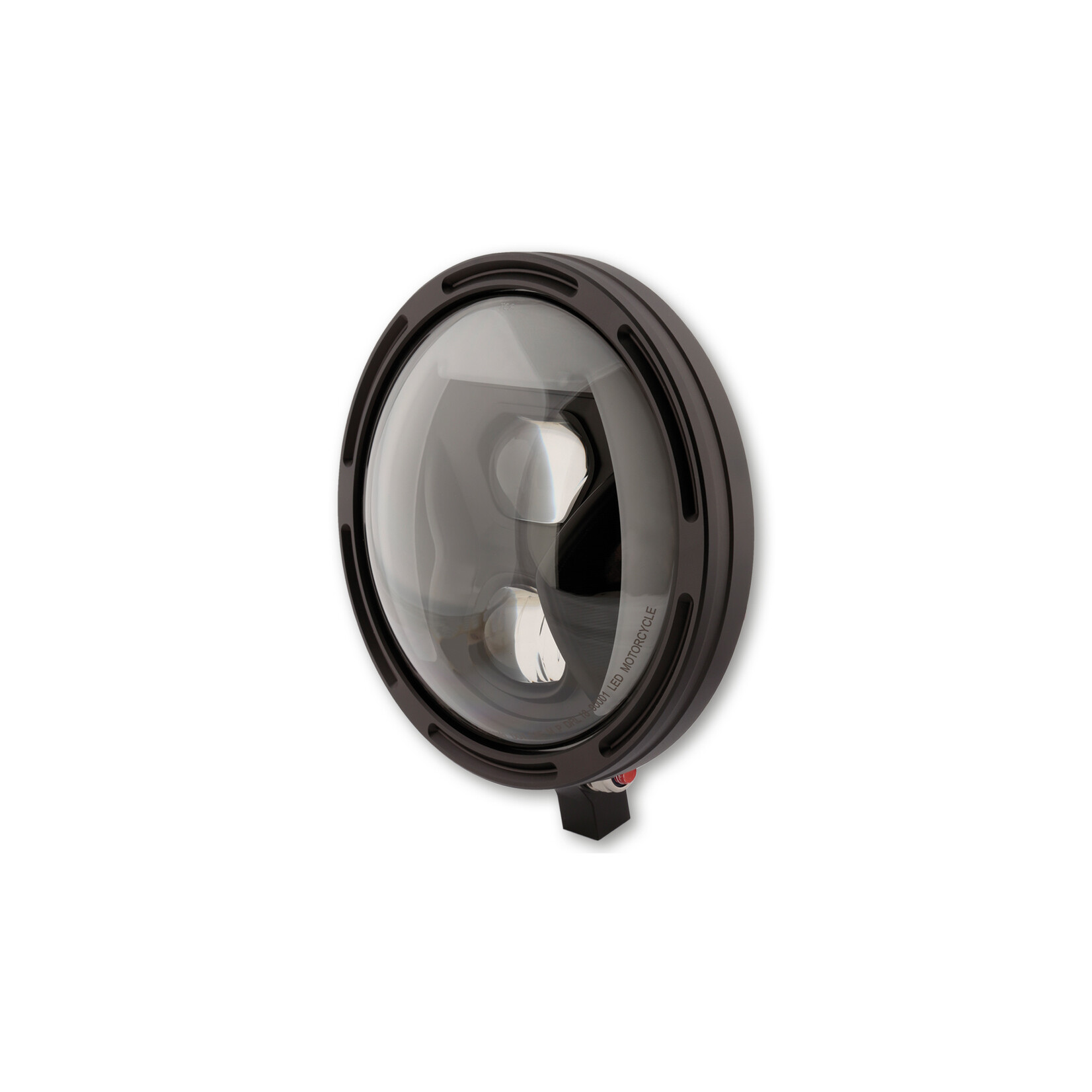 Highsider HIGHSIDER 7 Zoll LED-Hauptscheinwerfer FRAME-R1 Typ 8, schwarz, seitliche Befestigung Stück