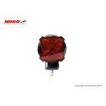 KOSO KOSO LED Rücklicht GT-02S, mit Halter, rotes Glas schwarz