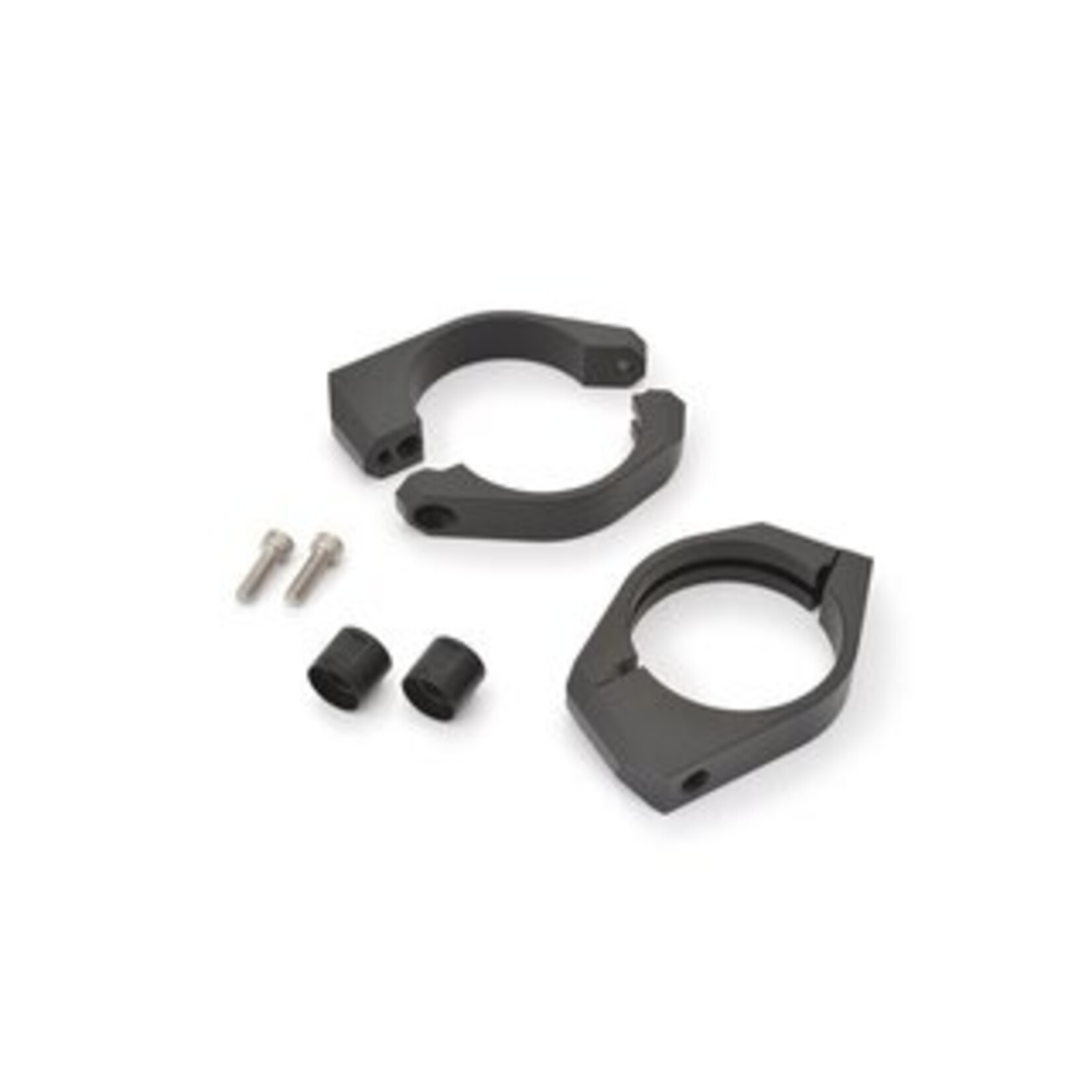 Daytona DAYTONA Gabelschellensatz mit Blinkerhalter Aluminium schwarz 49 mm