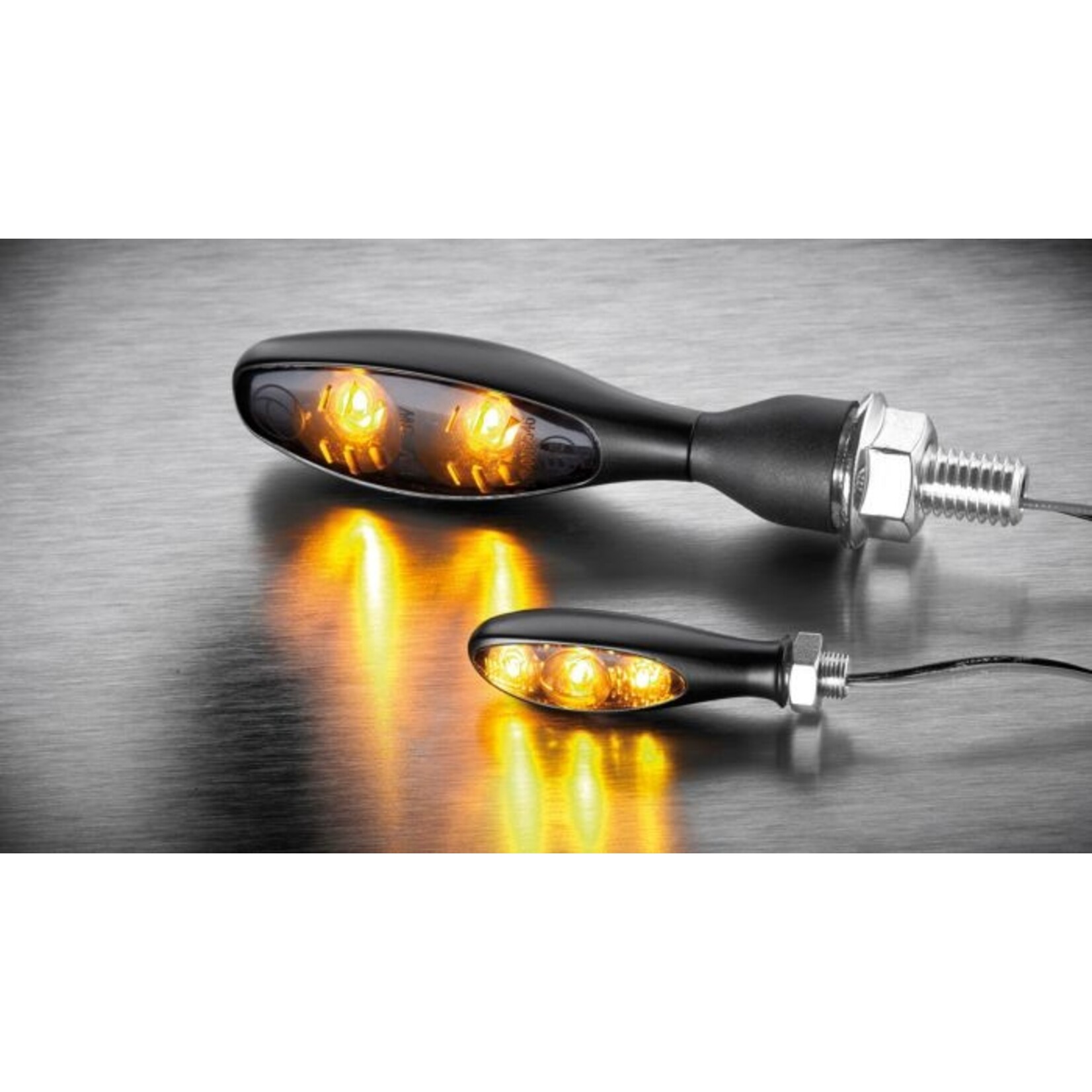 Kellermann Kellermann Blinker Micro S Dark, schwarz, getöntes Glas, für vorne und hinten, Stück