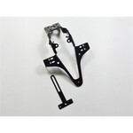 Highsider HIGHSIDER License plate holder KAWASAKI ZX10R year 08-10, ZX6R 09-, Crumb Bundle A schwarz